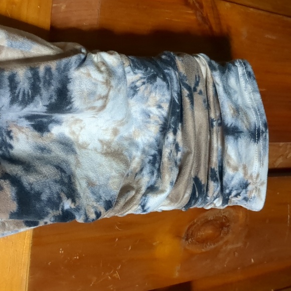 Egs by Elogés* ruched pant w pkts and v neck trim top tye dye jogger set size S/ - Picture 11 of 11